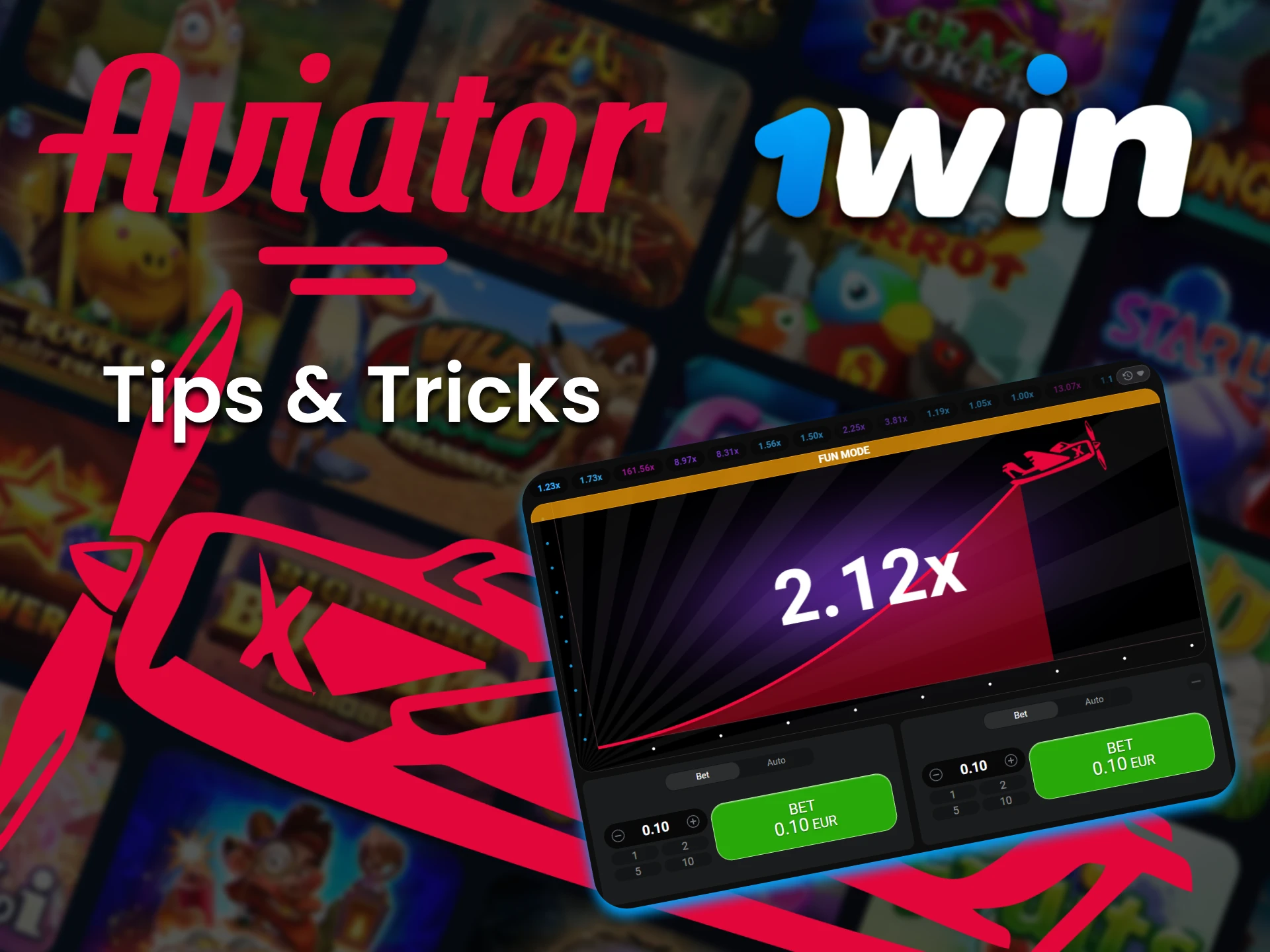 Learn tips and tricks for playing Aviator at 1Win.