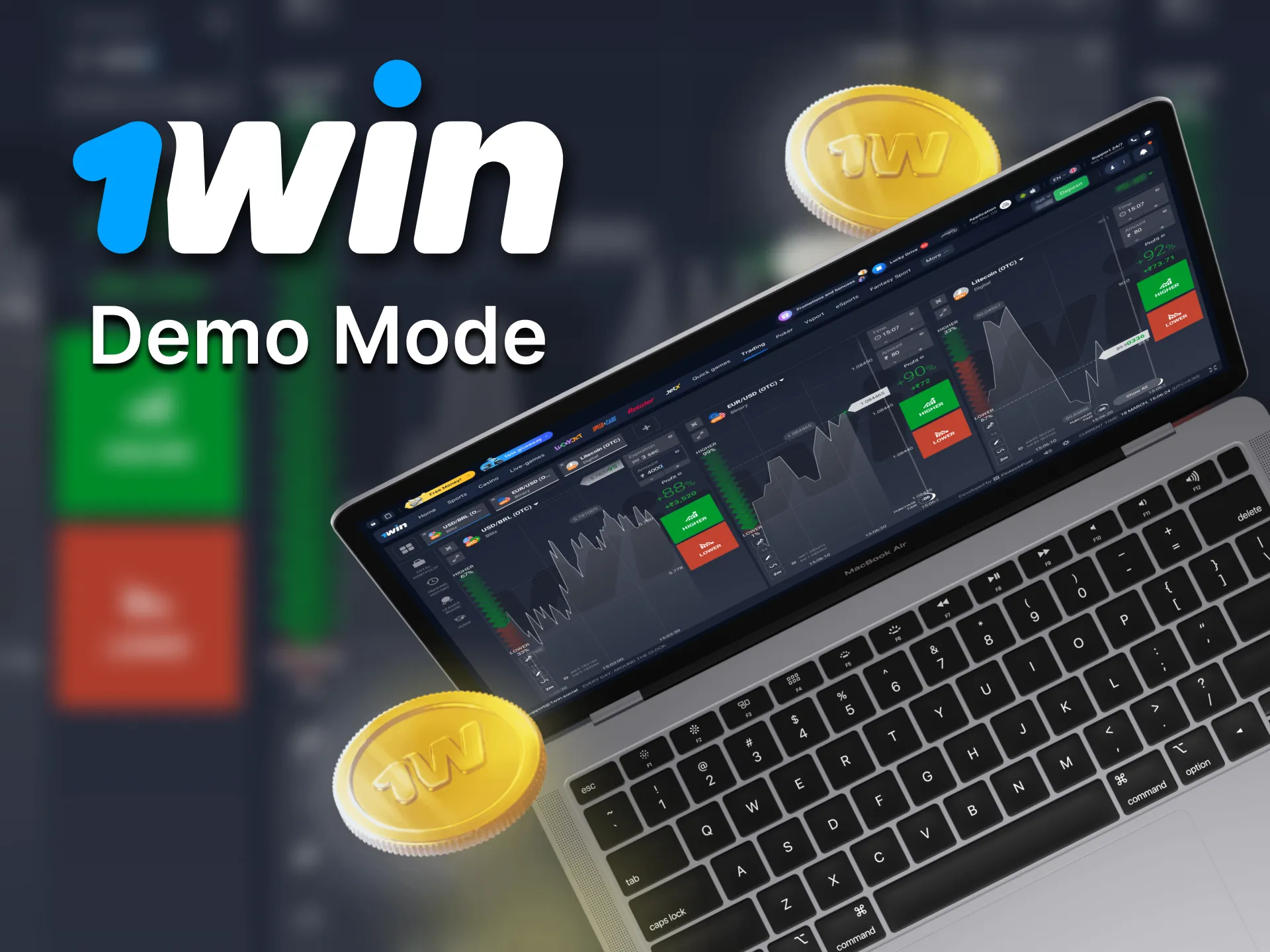 1Win demo trending mode is available on the website.