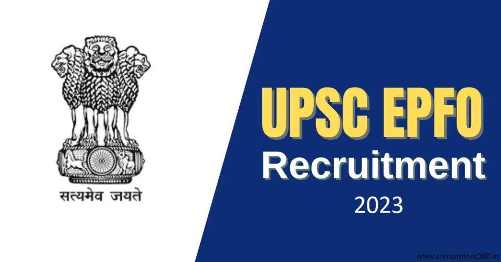 UPSC EO Recruitment 1