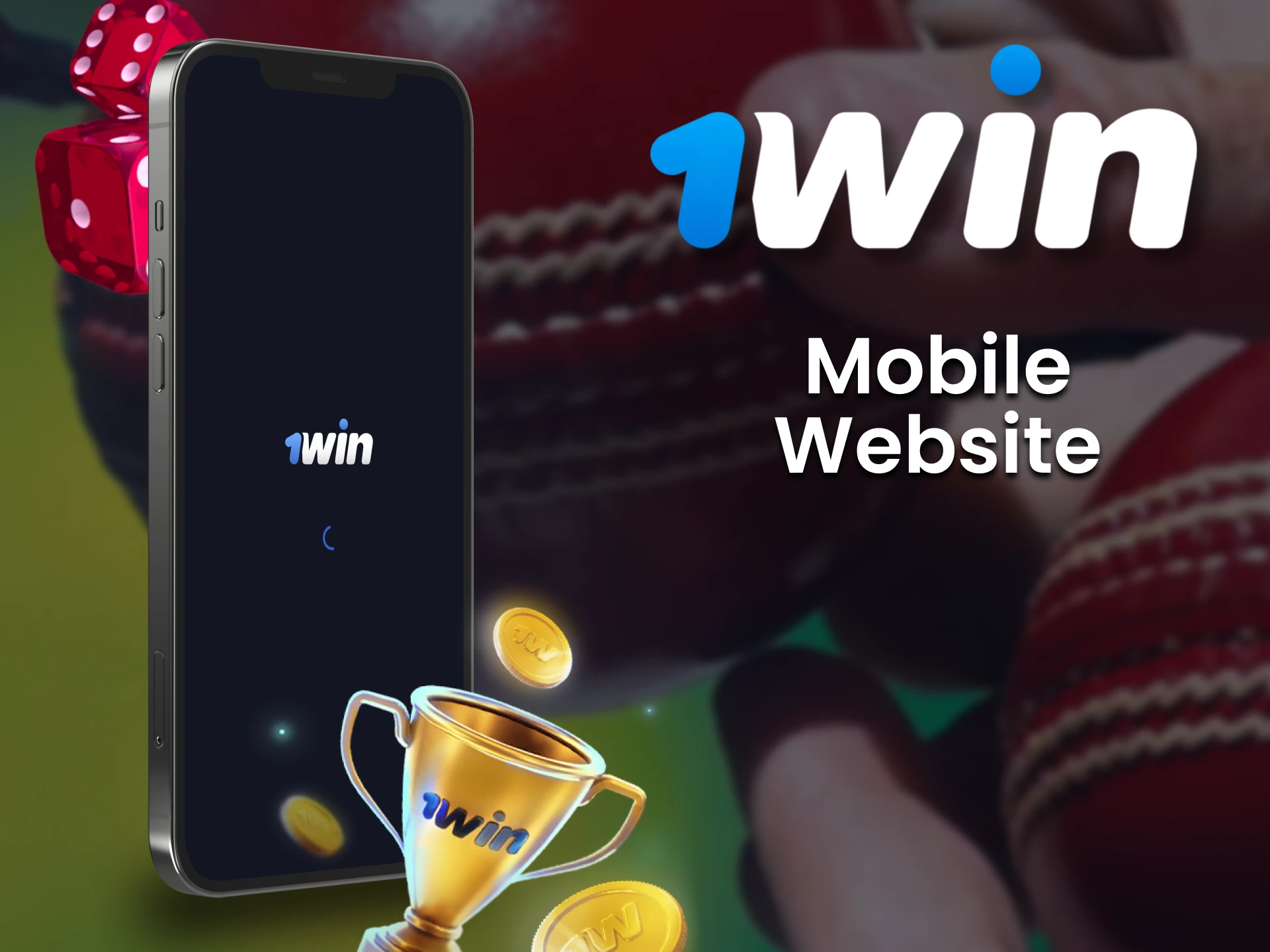 Use the mobile version of the 1win website to place bets with your phone.