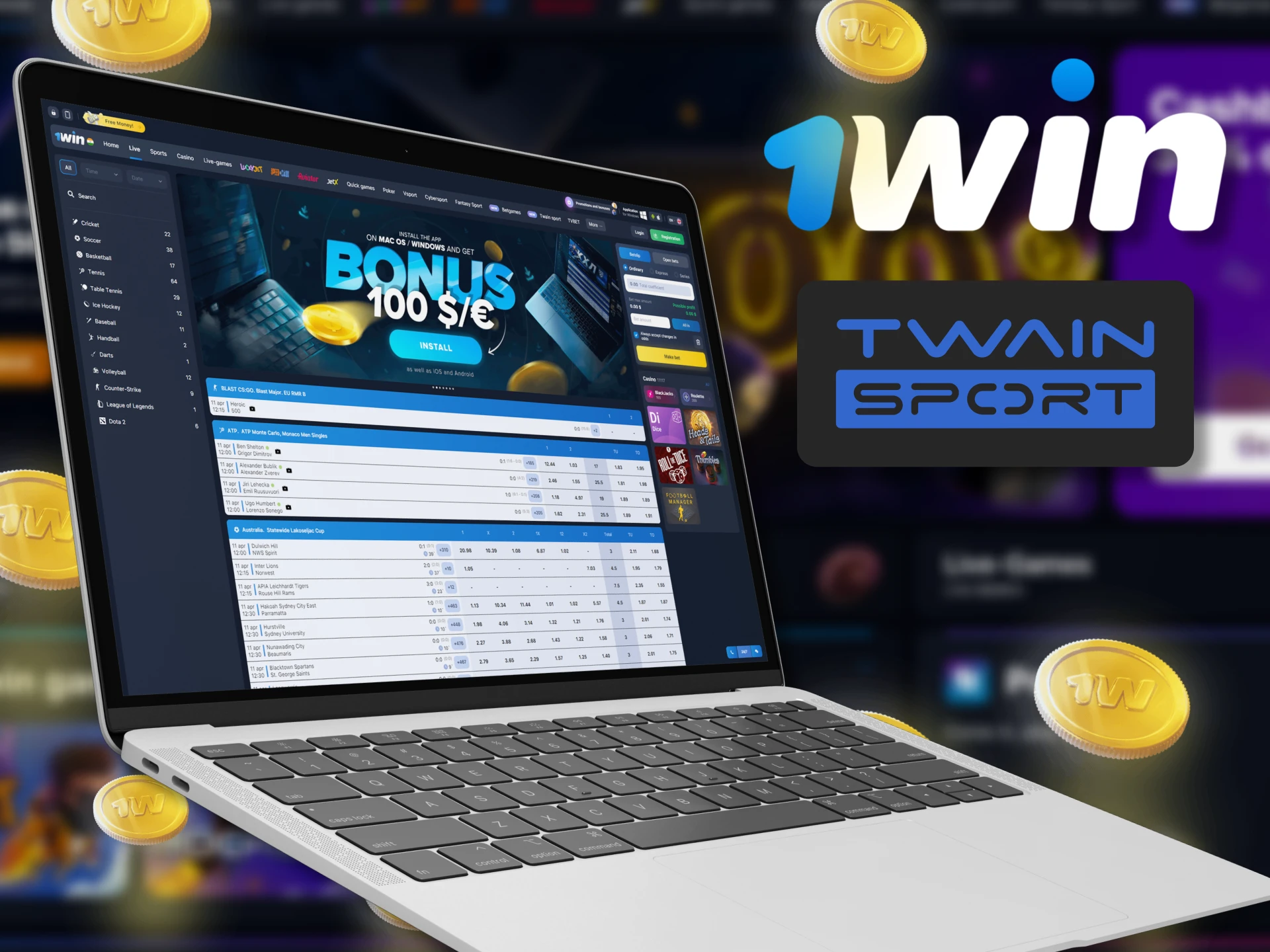 Learn all about 1Win Twain Sport in India.