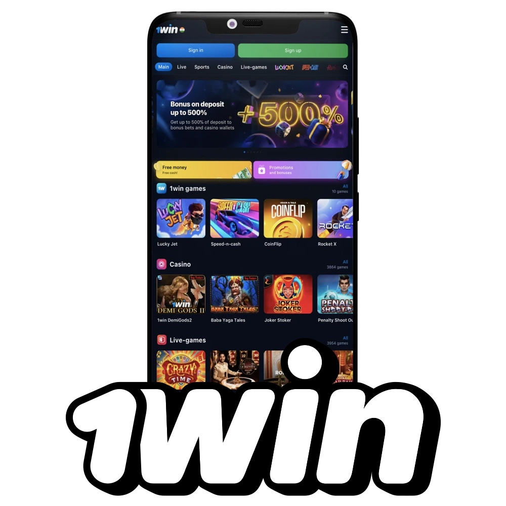 Try the 1win app for sports betting and casino games.