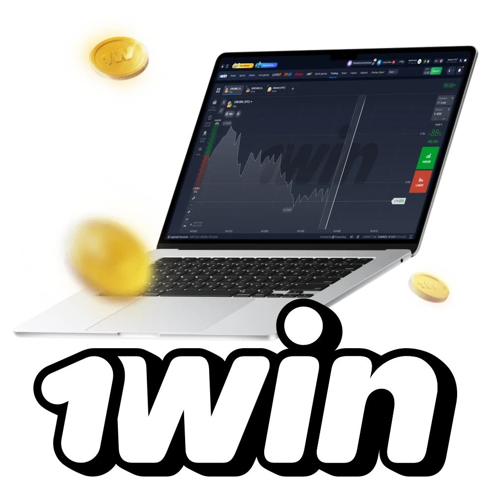Try the new Trading section on the 1Win website.